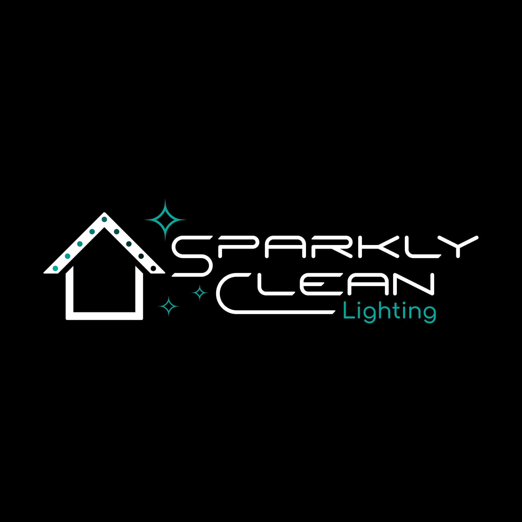 Sparkly Clean Lighting Logo Dark