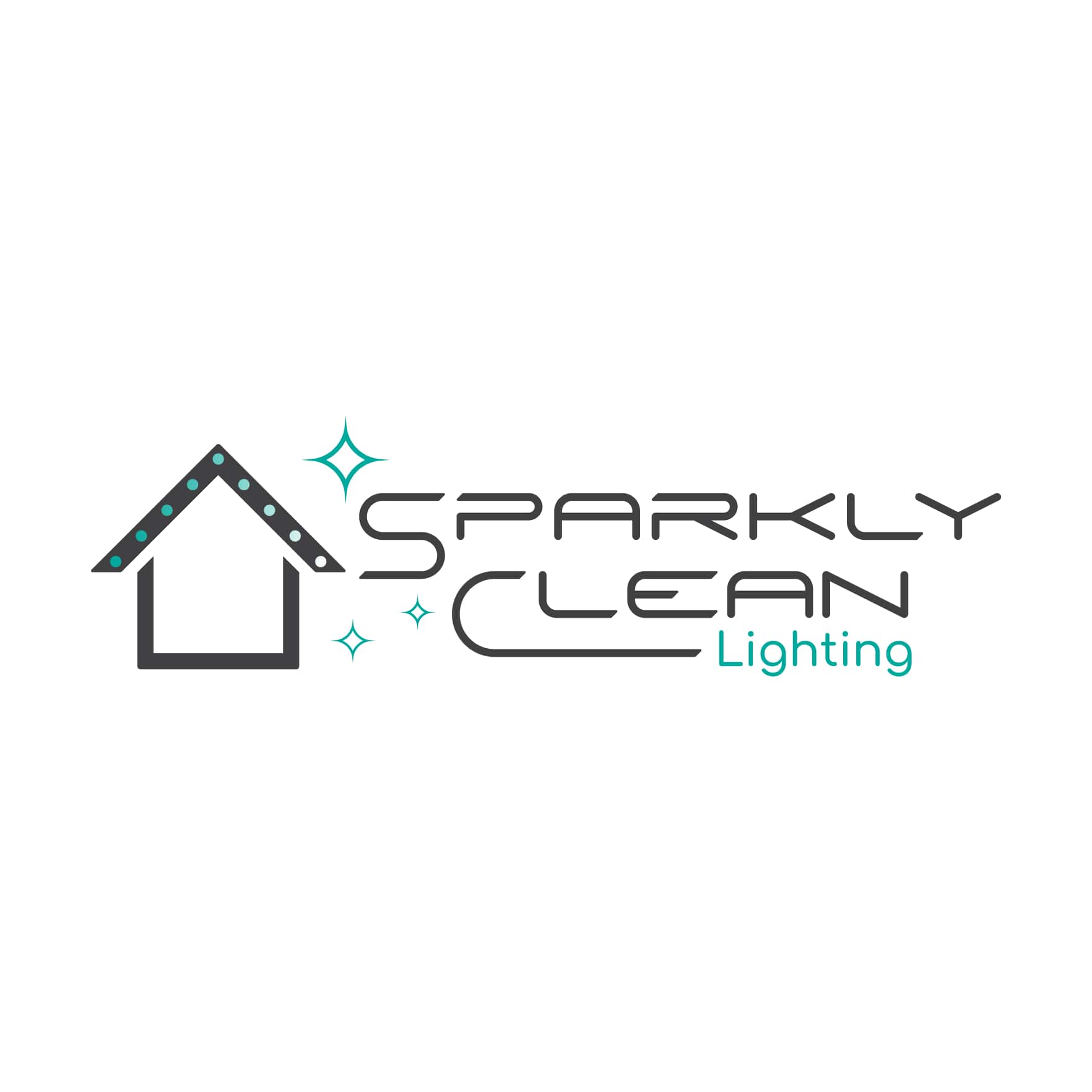Sparkly Clean Lighting Logo Light