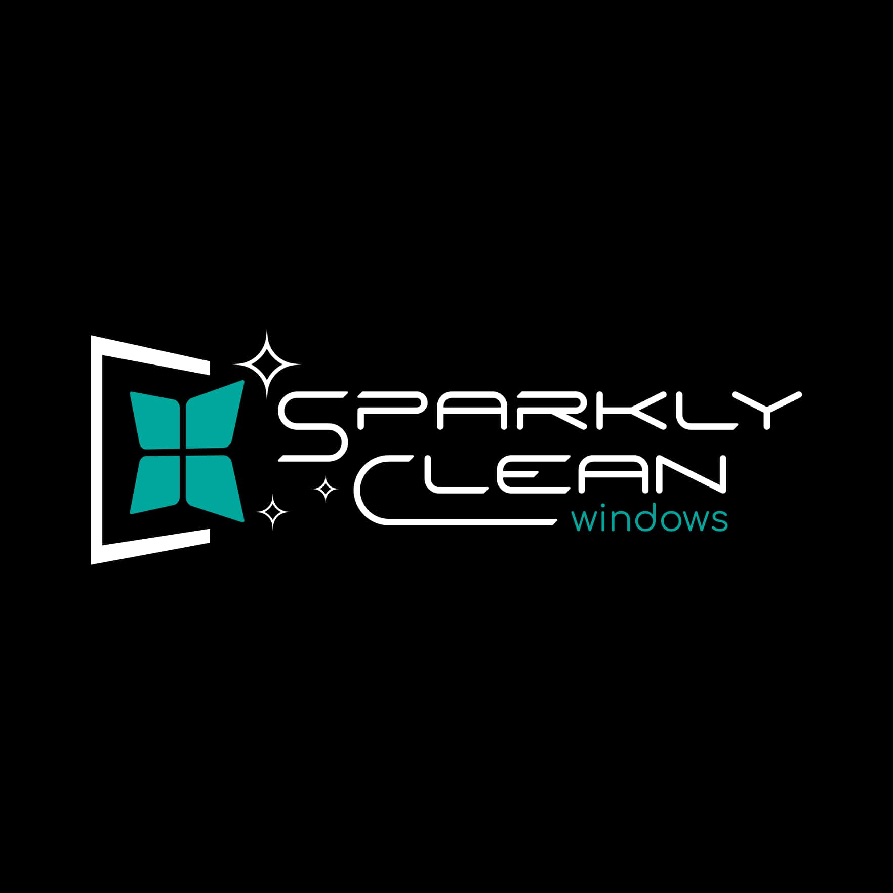 Sparkly Clean Windows Logo Dark