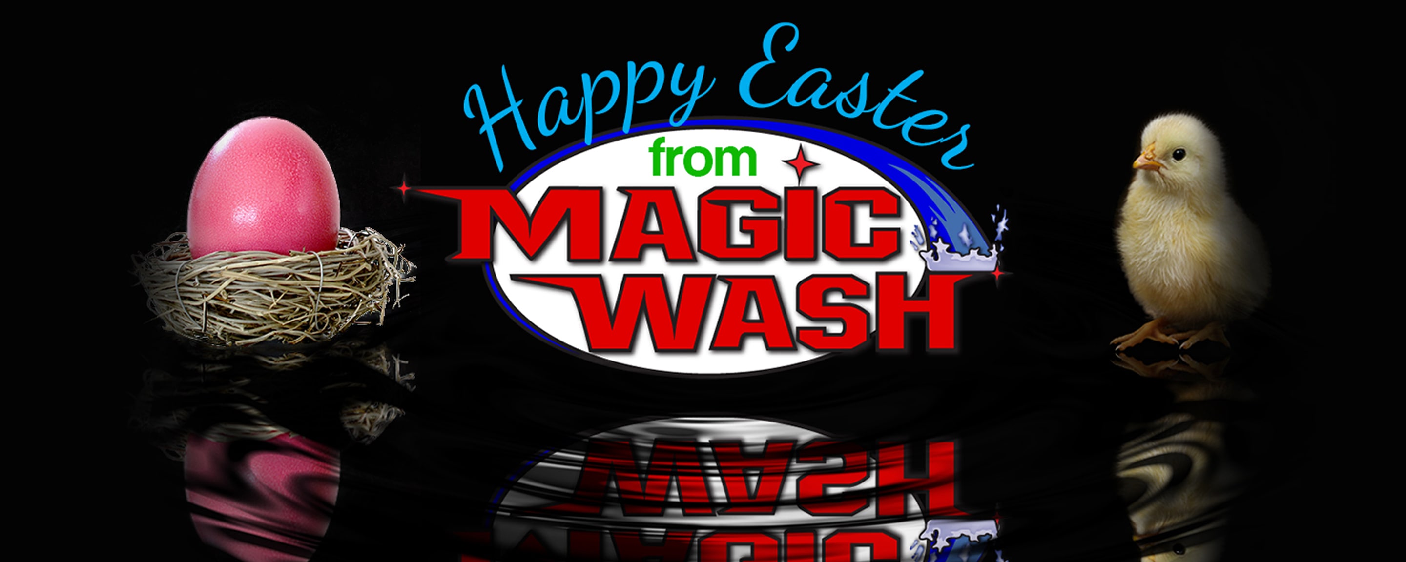 Magic Wash Easter Sign