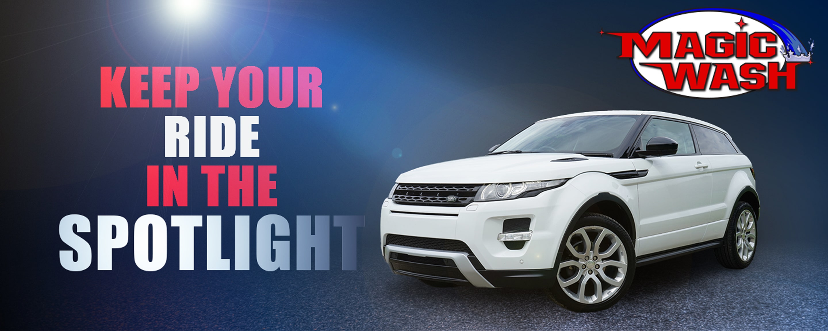 Magic Wash Spotlight Sign