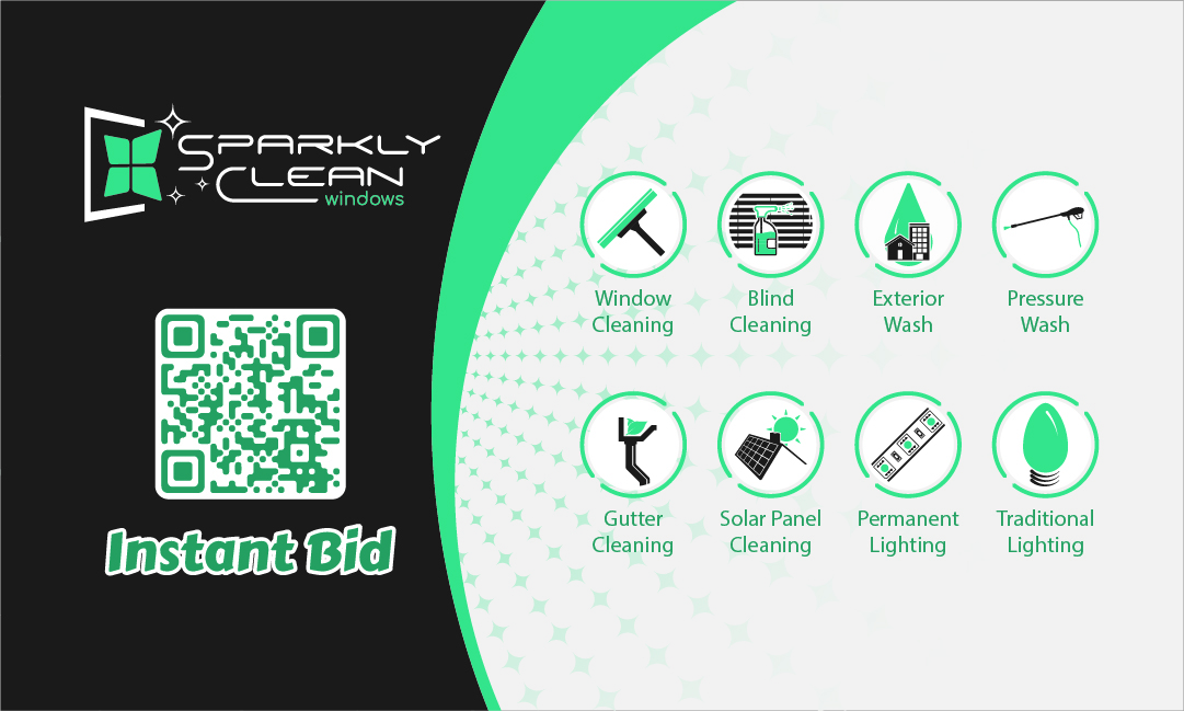 Sparkly Clean Business Card Back